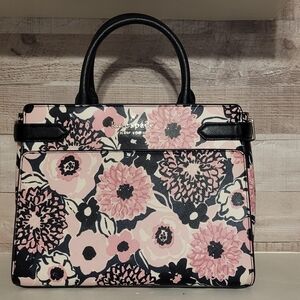 Kate Spade Black and Pink Floral Women's Bag